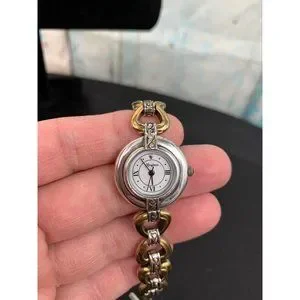 Brighton Lyon Watch Silver and Gold Tone Reversible Band 7\